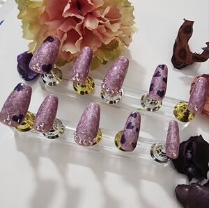 Press on Handmade Nails one set of 10
